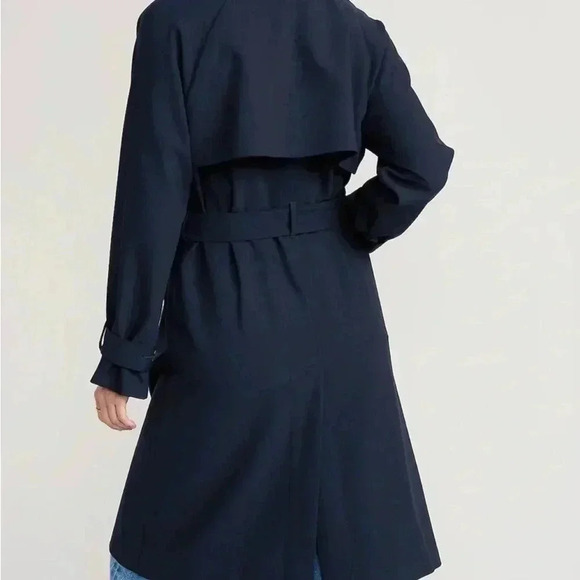 Double-Breasted Tie-Belt Trench Coat - Picture 2 of 3